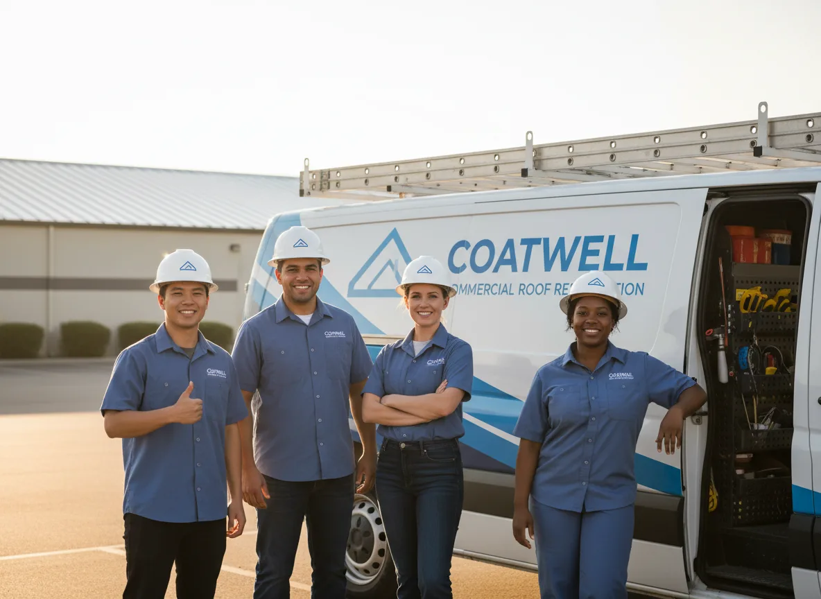 Commercial roof coating company in Ringle, WI